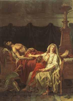 Jacques-Louis David andromache mourning hector (mk02) Spain oil painting art